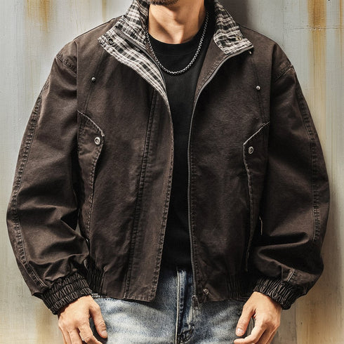 Classic Check Collar Jacket P1820